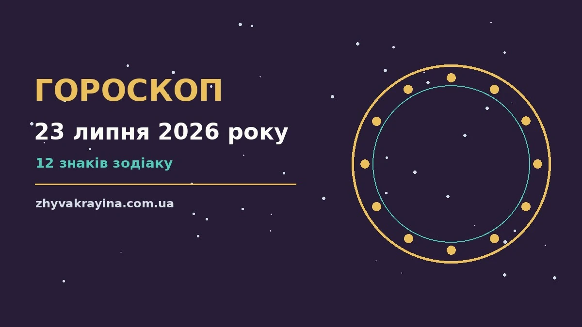 Астрологічний гороскоп на 23 липня 2026 року: знаки Зодіаку, нотатки та чашка кави на робочому столі