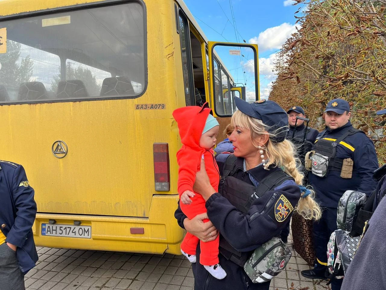Ілюстративне фото евакуації дітей із Краматорщини