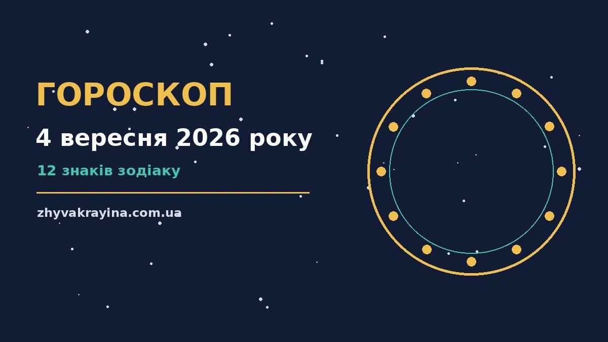 Космічний пейзаж із зоряним небом, символічний знак зодіаку та стрілка компаса на тлі ранкового світанку
