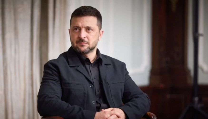 Володимир Зеленський під час вечірнього звернення